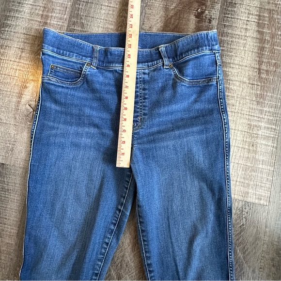 SPANX Jeans Size‎ XL Blue Pull On Denim Skinny Jeans Stretchy Compression - Picture 5 of 11
